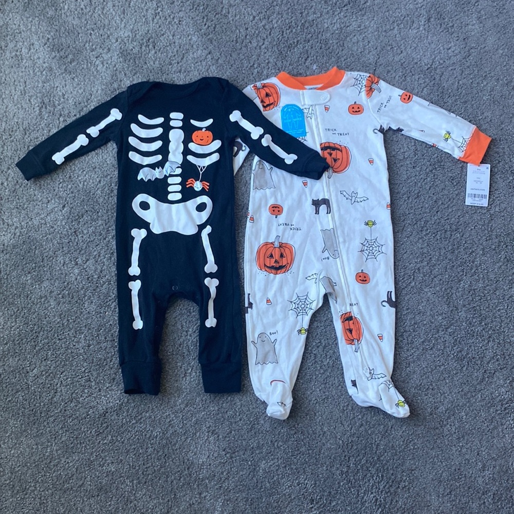 9 month Halloween pajamas